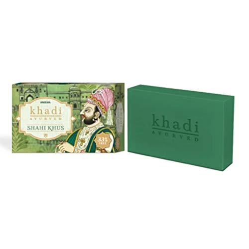 Khadi Ayurved Shahi Khus Bath Soap 75g + 25g Free